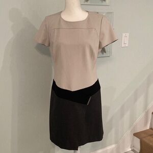 Carlisle Elegant Two-Tone Dress. Size 8.